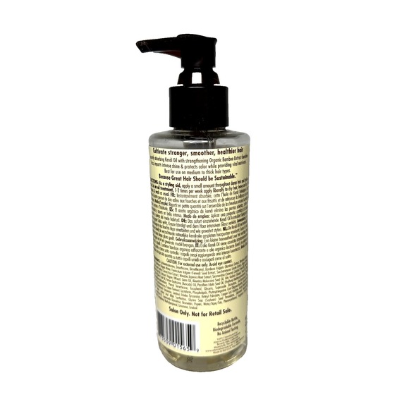 ALTERNA Bamboo Smooth Kendi Oil Frizz Free Pure Shine Treatment Large Size 5.7oz - Picture 2 of 2